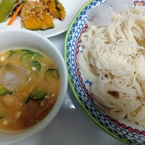 鯖缶冷や汁そうめん